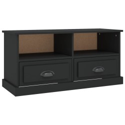 vidaXL Mobile Porta TV Nero 93x35,5x45 cm in Legno Multistrato