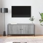 vidaXL Mobile TV con Ante Grigio Sonoma 102x35x45 cm Legno Multistrato