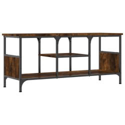 vidaXL Mobile TV Rovere Fumo 100x35x45 cm in Legno Multistrato e Ferro