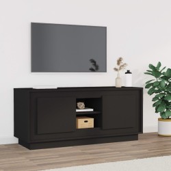 vidaXL Mobile Porta TV Nero 102x35x45 cm in Legno Multistrato