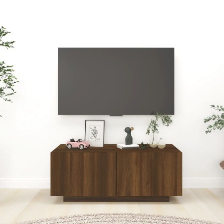 vidaXL Mobile TV Rovere Marrone 100x35x40 cm in Legno Multistrato