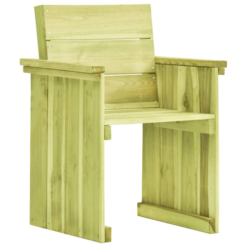 Sedia da Giardino in Legno di Pino Impregnato Sedia da Giardino in Legno di Pino Impregnato