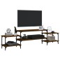vidaXL Mobile Porta TV Rovere Marrone 197x35x52 cm Legno Multistrato