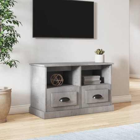 vidaXL Mobile Porta TV Grigio Cemento 80x35x50 cm in Legno Multistrato