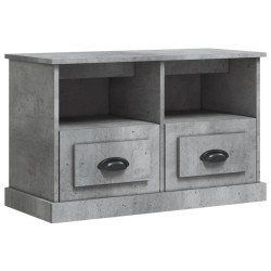 vidaXL Mobile Porta TV Grigio Cemento 80x35x50 cm in Legno Multistrato