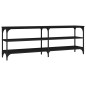 vidaXL Mobile Porta TV Nero 140x30x50 cm in Legno Multistrato vidaXL Mobile Porta TV Nero 140x30x50 cm in Legno Multistrato