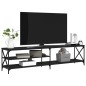 vidaXL Mobile Porta TV Nero 200x40x50cm in Legno Multistrato e Metallo vidaXL Mobile Porta TV Nero 200x40x50cm in Legno Multistrato e Metallo