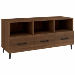 vidaXL Mobile TV Rovere Marrone 102x35x50 cm in Legno Multistrato