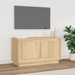vidaXL Mobile Porta TV Rovere Sonoma 80x35x45 cm in Legno Multistrato
