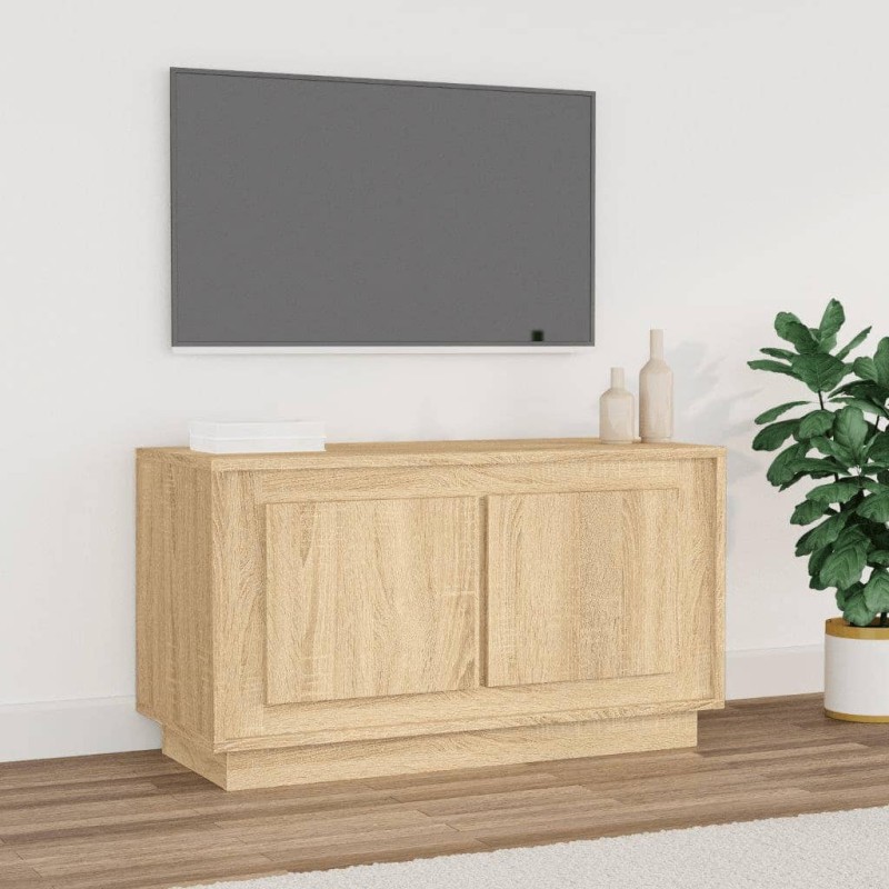 vidaXL Mobile Porta TV Rovere Sonoma 80x35x45 cm in Legno Multistrato vidaXL Mobile Porta TV Rovere Sonoma 80x35x45 cm in Legno Multistrato