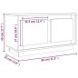 vidaXL Mobile Porta TV Rovere Sonoma 80x35x45 cm in Legno Multistrato vidaXL Mobile Porta TV Rovere Sonoma 80x35x45 cm in Legno Multistrato