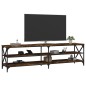 vidaXL Mobile Porta TV Rovere Fumo 180x40x50 cm in Legno Multistrato vidaXL Mobile Porta TV Rovere Fumo 180x40x50 cm in Legno Multistrato