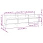 vidaXL Mobile Porta TV Rovere Fumo 150x30x44,5 cm in Legno Multistrato