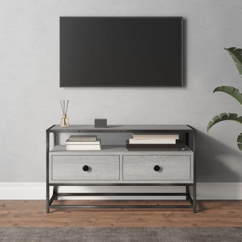 vidaXL Mobile Porta TV Grigio Sonoma 80x35x45 cm in Legno Multistrato vidaXL Mobile Porta TV Grigio Sonoma 80x35x45 cm in Legno Multistrato