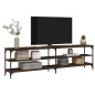 vidaXL Mobile TV Rovere Marrone 180x30x50cm Legno Multistrato Metallo vidaXL Mobile TV Rovere Marrone 180x30x50cm Legno Multistrato Metallo