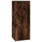 vidaXL Set Mobili Porta TV 3 pz Rovere Fumo in Legno Multistrato vidaXL Set Mobili Porta TV 3 pz Rovere Fumo in Legno Multistrato
