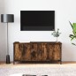 vidaXL Mobile TV con Ante Rovere Fumo 102x35x45 cm Legno Multistrato vidaXL Mobile TV con Ante Rovere Fumo 102x35x45 cm Legno Multistrato