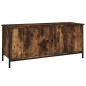 vidaXL Mobile TV con Ante Rovere Fumo 102x35x45 cm Legno Multistrato vidaXL Mobile TV con Ante Rovere Fumo 102x35x45 cm Legno Multistrato