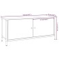 vidaXL Mobile TV con Ante Rovere Fumo 102x35x45 cm Legno Multistrato vidaXL Mobile TV con Ante Rovere Fumo 102x35x45 cm Legno Multistrato