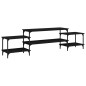 vidaXL Mobile Porta TV Nero 197x35x52 cm in Legno Multistrato vidaXL Mobile Porta TV Nero 197x35x52 cm in Legno Multistrato