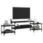 vidaXL Mobile Porta TV Nero 197x35x52 cm in Legno Multistrato vidaXL Mobile Porta TV Nero 197x35x52 cm in Legno Multistrato