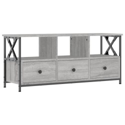 vidaXL Mobile TV Grigio Sonoma 102x33x45 cm Legno Multistrato e Ferro