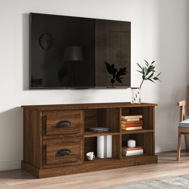vidaXL Mobile TV Rovere Marrone 102x35,5x47,5 cm in Legno Multistrato vidaXL Mobile TV Rovere Marrone 102x35,5x47,5 cm in Legno Multistrato