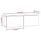 vidaXL Set di Mobili Porta TV 4 pz Grigio Sonoma in Legno Multistrato vidaXL Set di Mobili Porta TV 4 pz Grigio Sonoma in Legno Multistrato