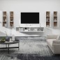 vidaXL Set di Mobili Porta TV 6 pz Bianco in Legno Multistrato