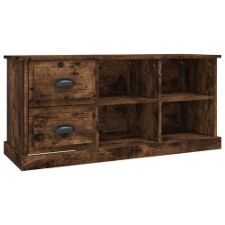 vidaXL Mobile Porta TV Rovere Fumo 102x35,5x47,5 cm Legno Multistrato
