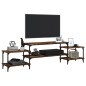 vidaXL Mobile Porta TV Rovere Fumo 197x35x52 cm in Legno Multistrato vidaXL Mobile Porta TV Rovere Fumo 197x35x52 cm in Legno Multistrato