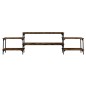 vidaXL Mobile Porta TV Rovere Fumo 197x35x52 cm in Legno Multistrato vidaXL Mobile Porta TV Rovere Fumo 197x35x52 cm in Legno Multistrato