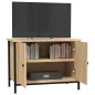 vidaXL Mobile TV con Ante Rovere Sonoma 60x35x45 cm Legno Multistrato vidaXL Mobile TV con Ante Rovere Sonoma 60x35x45 cm Legno Multistrato
