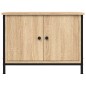 vidaXL Mobile TV con Ante Rovere Sonoma 60x35x45 cm Legno Multistrato vidaXL Mobile TV con Ante Rovere Sonoma 60x35x45 cm Legno Multistrato