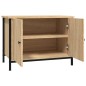 vidaXL Mobile TV con Ante Rovere Sonoma 60x35x45 cm Legno Multistrato vidaXL Mobile TV con Ante Rovere Sonoma 60x35x45 cm Legno Multistrato