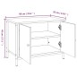 vidaXL Mobile TV con Ante Rovere Sonoma 60x35x45 cm Legno Multistrato vidaXL Mobile TV con Ante Rovere Sonoma 60x35x45 cm Legno Multistrato