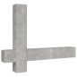 vidaXL Set di Mobili Porta TV 5 pz Grigio Cemento in Legno Multistrato vidaXL Set di Mobili Porta TV 5 pz Grigio Cemento in Legno Multistrato