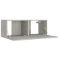 vidaXL Set di Mobili Porta TV 5 pz Grigio Cemento in Legno Multistrato vidaXL Set di Mobili Porta TV 5 pz Grigio Cemento in Legno Multistrato