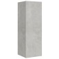 vidaXL Set di Mobili Porta TV 5 pz Grigio Cemento in Legno Multistrato vidaXL Set di Mobili Porta TV 5 pz Grigio Cemento in Legno Multistrato
