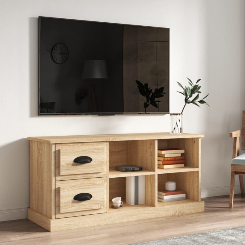 vidaXL Mobile TV Rovere Sonoma 102x35,5x47,5 cm in Legno Multistrato
