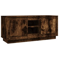 vidaXL Mobile TV Rovere Fumo 102x35x45 cm in Legno Multistrato