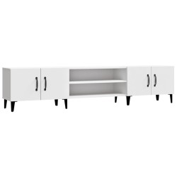 vidaXL Mobile Porta TV Bianco 180x31,5x40 cm in Legno Multistrato