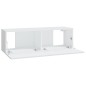 vidaXL Set di Mobili Porta TV 6 pz Bianco in Legno Multistrato vidaXL Set di Mobili Porta TV 6 pz Bianco in Legno Multistrato