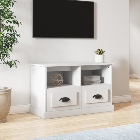 vidaXL Mobile Porta TV Bianco 80x35x50 cm in Legno Multistrato