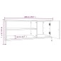 vidaXL Mobile Porta TV Grigio Sonoma 100x40x45 cm in Legno Multistrato vidaXL Mobile Porta TV Grigio Sonoma 100x40x45 cm in Legno Multistrato
