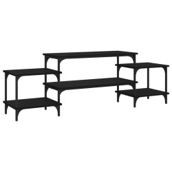 vidaXL Mobile Porta TV Nero 157x35x52 cm in Legno Multistrato