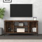 vidaXL Mobile TV Rovere Fumo 102x35x45 cm in Legno Multistrato vidaXL Mobile TV Rovere Fumo 102x35x45 cm in Legno Multistrato