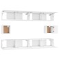 vidaXL Set di Mobili Porta TV 6 pz Bianco in Legno Multistrato vidaXL Set di Mobili Porta TV 6 pz Bianco in Legno Multistrato