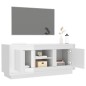 vidaXL Mobile Porta TV Bianco Lucido 102x35x45 cm in Legno Multistrato vidaXL Mobile Porta TV Bianco Lucido 102x35x45 cm in Legno Multistrato