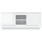 vidaXL Mobile Porta TV Bianco Lucido 102x35x45 cm in Legno Multistrato vidaXL Mobile Porta TV Bianco Lucido 102x35x45 cm in Legno Multistrato